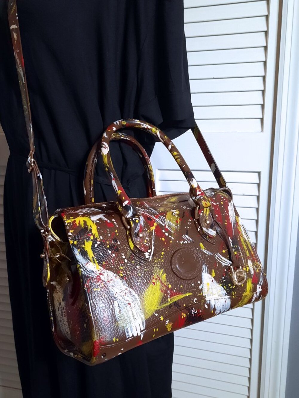 Vintage Dooney & Bourke Dipinta Inspired Satchel - Picture 4 of 15